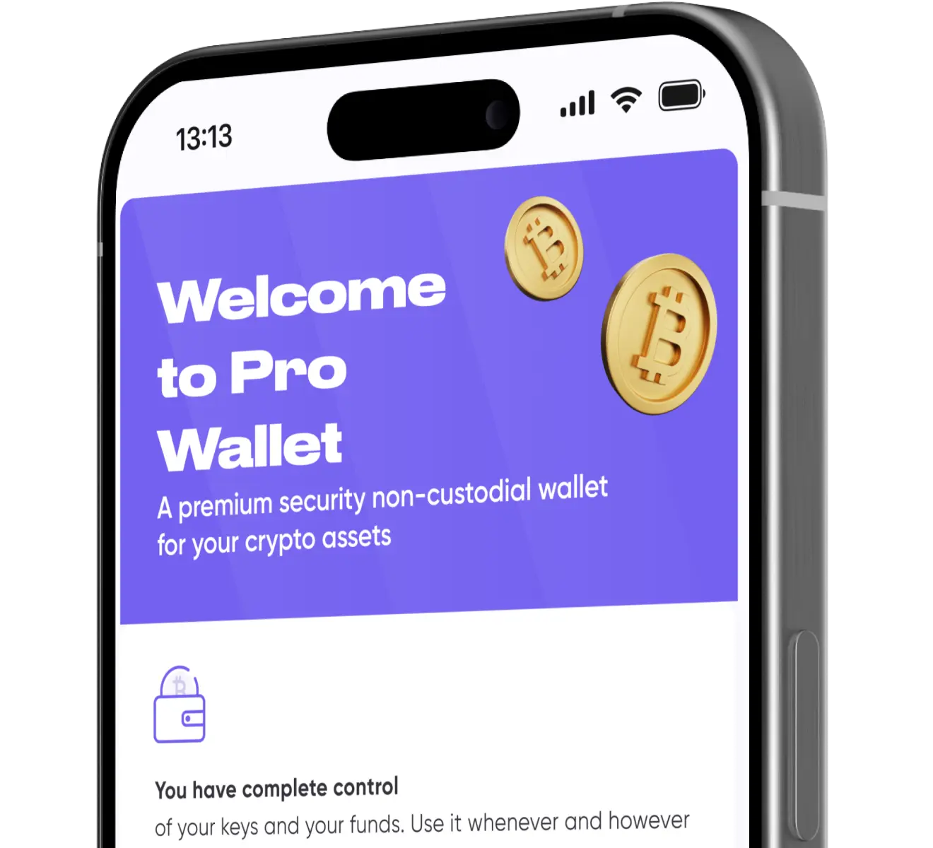 Pro Wallet for complete control of your crypto portfolio