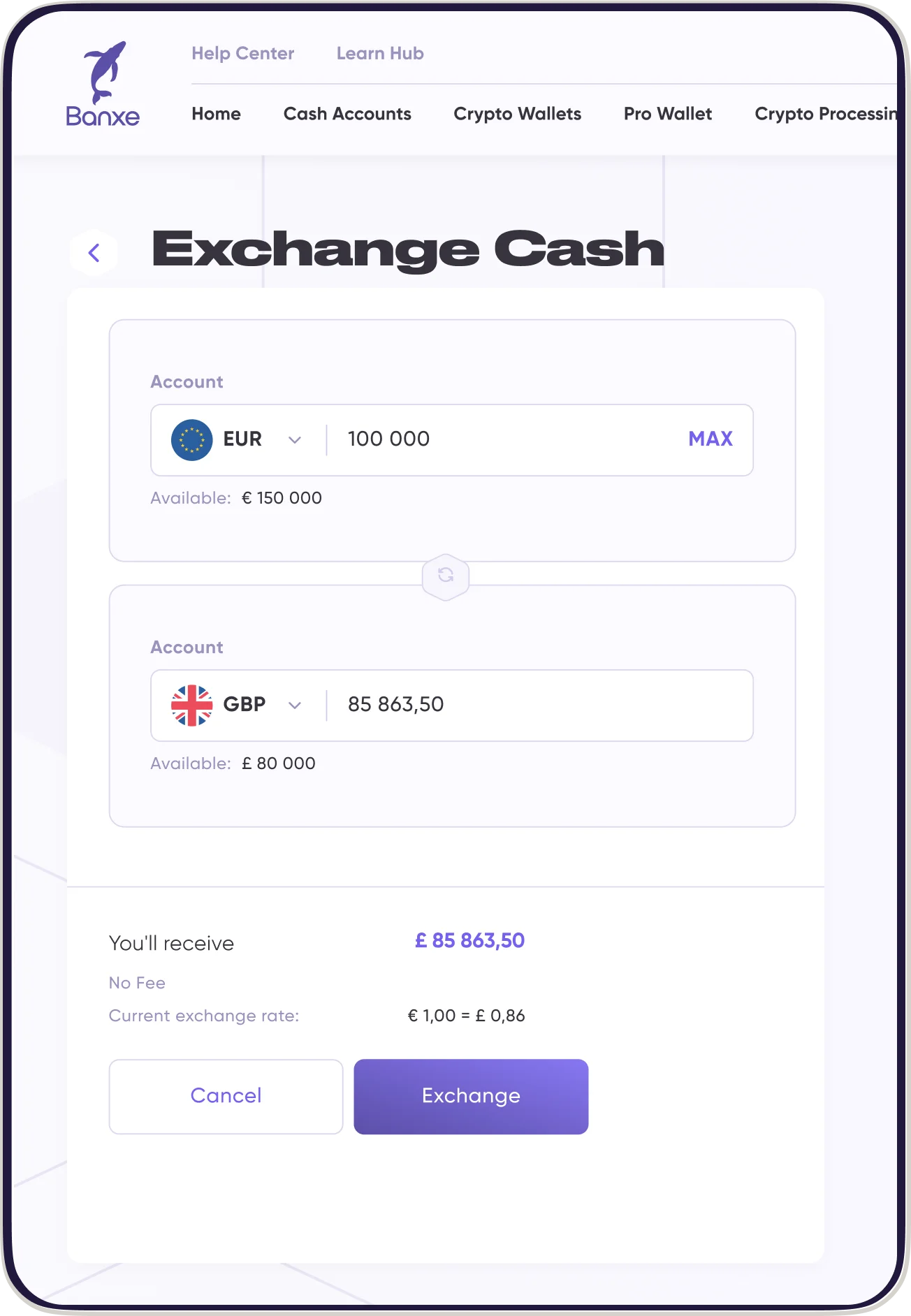 Currency exchange for your daily needs